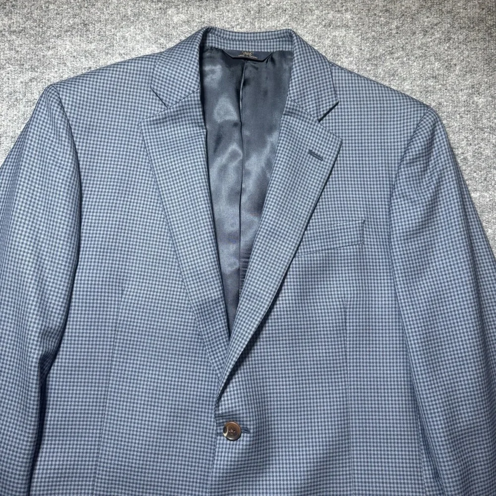 Brook Brothers 346 Fitzgerald Fit Blue Plaid Check Wool Blazer Men's Size‎ 41R